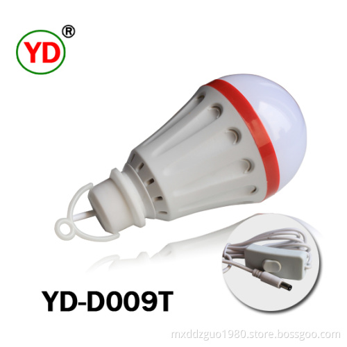 DC12V 9W Plastic LED Bulb with Solar Connector